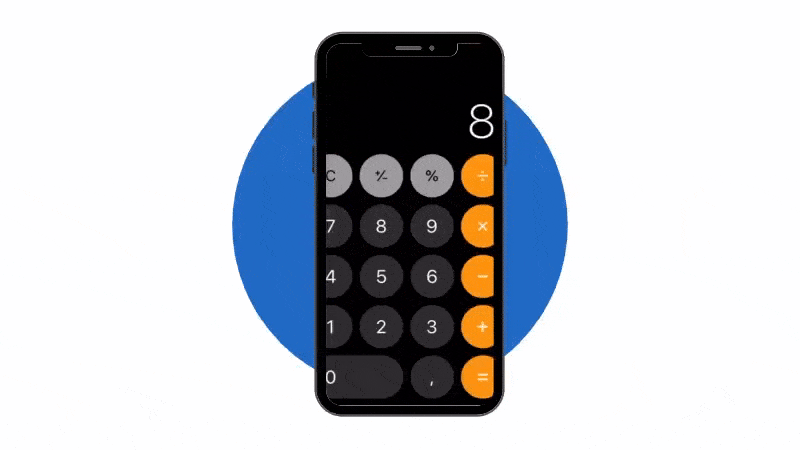Truco para iPhone Borrar numeros de calculadora