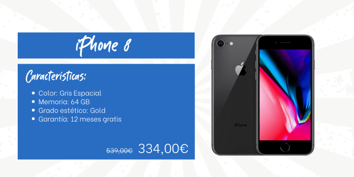 comprar movil reacondicionado iPhone 8 Alexphone