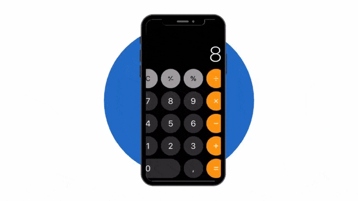 Truco para iPhone Borrar numeros de calculadora
