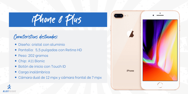 iPhone 8 Plus reacondicionado caracteristicas
