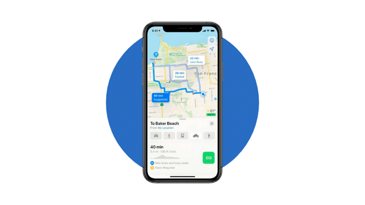 mejoras en el Google Maps ios 14