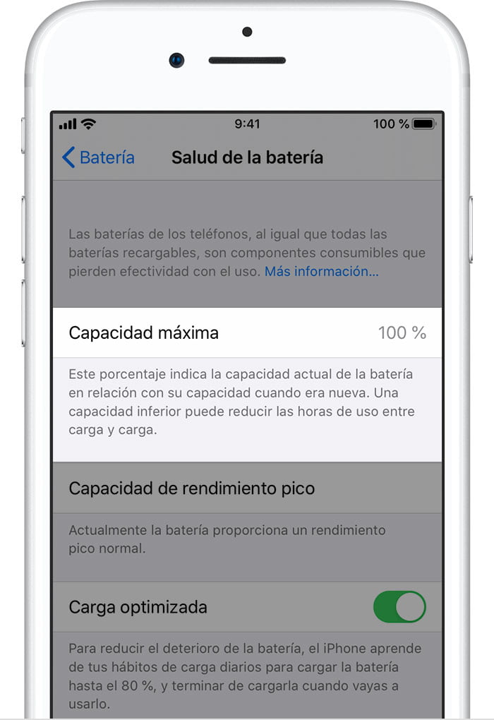 moviles seminuevos estado bateria iphone